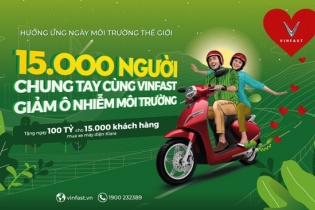 Chung tay giảm ô nhiễm môi trường, VinFast tặng 100 tỷ đồng cho 15.000 khách hàng