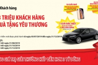 Dai-ichi Life Việt Nam triển khai chương trình “Chào mừng 3 triệu khách hàng - Ngập tràn quà tặng yêu thương”