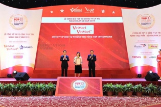 VinComerce tiếp tục dẫn đầu Top 10 Công ty uy tín ngành Bán lẻ năm 2019
