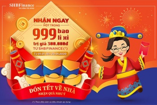 SHB Finance khuyến mãi hấp dẫn đón Tết Canh Tý 2020