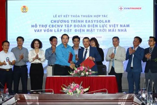 EVNFinance cung cấp gói vay lắp đặt điện mặt trời mái nhà cho nhân viên ngành điện