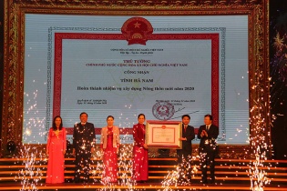 Hà Nam đón Bằng công nhận tỉnh đạt chuẩn nông thôn mới 