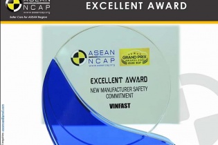 VinFast đoạt giải “Hãng xe mới có cam kết cao về an toàn” ASEAN NCAP