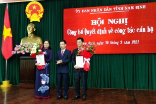 Nam Định: Ông Trần Anh Dũng và bà Hà Lan Anh trở thành tân Phó chủ tịch tỉnh