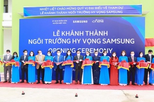 Samsung nối dài hành trình kiến tạo tương lai cho trẻ em tại Bắc Giang