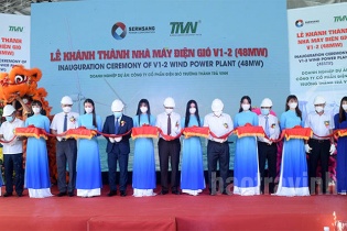 Trà Vinh khánh thành Nhà máy Điện gió V1-2