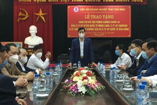 Thái Bình: Hiệp hội Doanh nghiệp tỉnh cùng doanh nghiệp tiếp tục ủng hộ phòng, chống dịch Covid-19