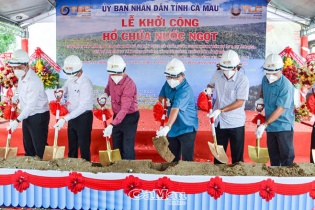 Cà Mau khởi công Dự án hồ chứa nước ngọt phục vụ trên 110.000 dân