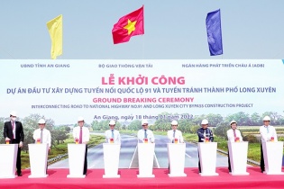 An Giang khởi công tuyến nối Quốc lộ 91 và tuyến tránh TP. Long Xuyên