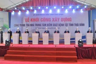 Khởi công Trung tâm kiểm soát bệnh tật tỉnh Thái Bình