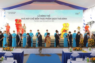 TH động thổ Nhà máy Chế biến thực phẩm sạch ở Thái Bình