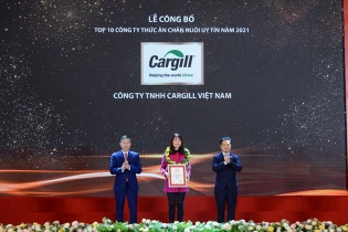 Cargill khẳng định vị thế trong top đầu công ty thức ăn chăn nuôi