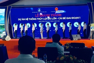Khánh thành công trình kiểm soát mặn lớn nhất Việt Nam trị giá 3.309 tỷ đồng