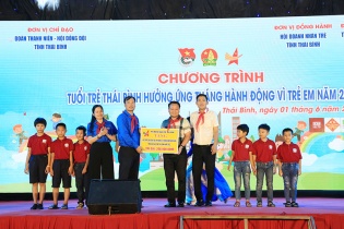 Hội Doanh nhân trẻ Thái Bình hưởng ứng tháng hành động vì trẻ em