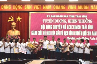 Vô địch giải bóng chuyền quốc gia, đội nữ Geleximco Thái Bình được thưởng 3,85 tỷ đồng