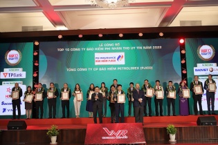 PJICO tiếp tục nằm trong Top 10 Công ty bảo hiểm phi nhân thọ uy tín năm 2022