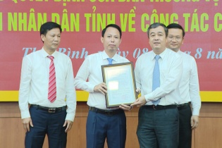 Thái Bình: Phó chủ tịch HĐND tỉnh được bổ nhiệm làm Bí thư huyện Tiền Hải