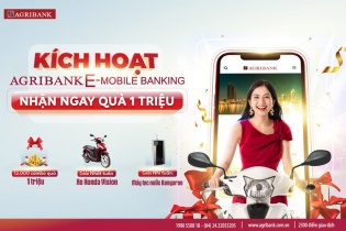 Cơ hội sở hữu xe máy Honda Vision cùng Agribank E-Mobile Banking