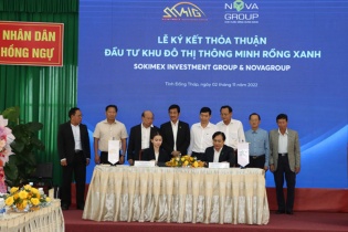 NovaGroup và Sokimex ký kết Biên bản hợp tác đầu tư dự án Khu đô thị Rồng Xanh