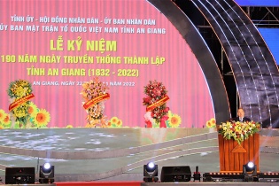 An Giang tổ chức Lễ kỷ niệm 190 năm thành lập tỉnh