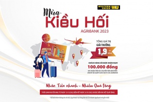 Hàng ngàn quà tặng hấp dẫn khuyến mại mùa Kiều hối Agribank 2023: “Nhận tiền nhanh - Nhiều quà tặng”