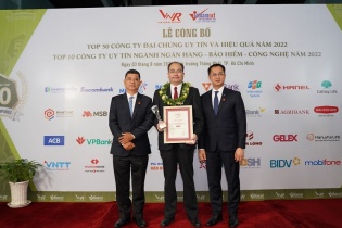 Dai-ichi Life Việt Nam vươn lên vị trí thứ 70 trong Top 500 Doanh nghiệp lớn nhất Việt Nam năm 2022