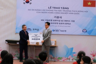 Ngân hàng IBK Chi nhánh Hà Nội hoạt động trách nhiệm cộng đồng tại huyện Đông Anh