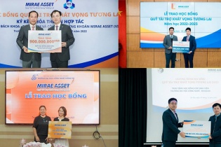 Quỹ Tài trợ khát vọng tương lai trao tặng gần 3 tỷ đồng học bổng cho sinh viên