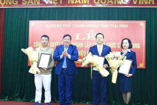 Thái Bình: Thành lập 3 chi bộ Đảng trong các doanh nghiệp