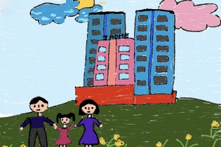 Bé Duyên vẽ những gam màu hạnh phúc