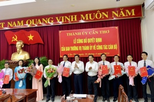 Cần Thơ điều động, bổ nhiệm nhiều cán bộ chủ chốt