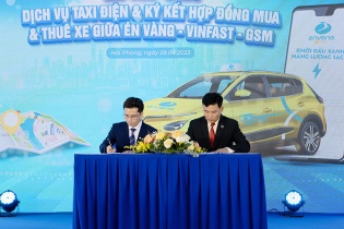 Én Vàng mua và thuê 150 xe ô tô điện Vinfast, ra mắt dịch vụ taxi điện đầu tiên tại Hải Phòng