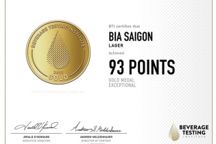 Bia Saigon tiếp tục thắng lớn tại giải thưởng quốc tế