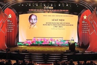 Chủ tịch nước Võ Văn Thưởng dự Lễ kỷ niệm 60 năm Ngày Bác Hồ về thăm Nam Định