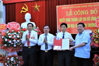 Thêm một chi bộ Đảng được thành lập trong doanh nghiệp tại Thái Bình
