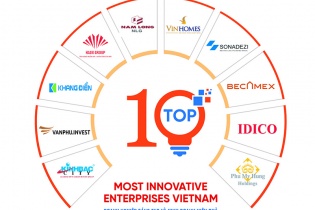 Top 10 Doanh nghiệp Sáng tạo và Kinh doanh hiệu quả Việt Nam 2023 ngành bất động sản - xây dựng