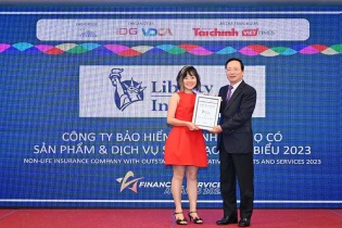 Bảo hiểm Liberty lần thứ 4 được vinh danh tại Giải thưởng Dịch vụ Tài chính tiêu biểu
