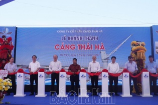 Hà Nam đưa vào hoạt động Cảng thủy nội địa Thái Hà
