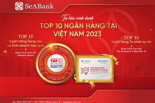 SeABank được vinh danh trong Top 10 Ngân hàng sáng tạo và kinh doanh hiệu quả