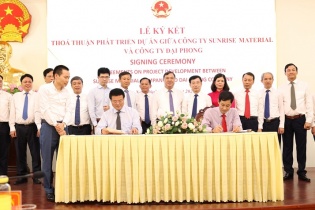 Nam Định: Ký kết thoả thuận phát triển dự án 100 triệu USD tại KCN Mỹ Thuận