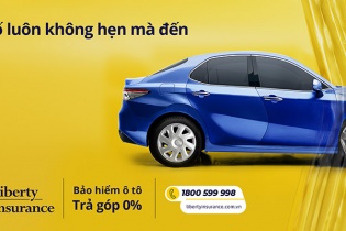 Trả góp 0% lãi suất khi mua Bảo hiểm Vật chất Ô tô Liberty