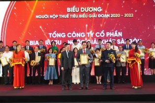 SABECO được tôn vinh doanh nghiệp nộp thuế tiêu biểu giai đoạn 2020 - 2022