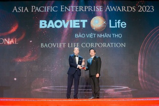 Bảo Việt Nhân thọ nhận giải thưởng Thương hiệu truyền cảm hứng châu Á 2023 