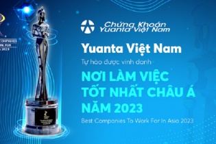 Chứng khoán Yuanta Việt Nam nhận giải thưởng Nơi làm việc tốt nhất châu Á 2023