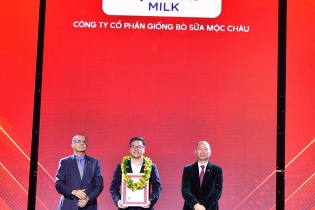Mộc Châu Milk được vinh danh trong Bảng xếp hạng Top 500 doanh nghiệp lớn nhất Việt Nam