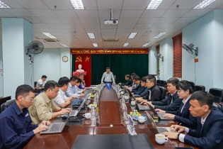 Lãnh đạo Tổng công ty Phát điện 1 làm việc tại Công ty cổ phần Nhiệt điện Quảng Ninh