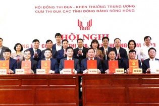 Cụm các tỉnh Đồng bằng sông Hồng ký kết giao ước thi đua năm 2024