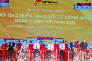 240 gian hàng tham gia Hội chợ triển lãm quốc tế Công nghệ ngành tôm Vietshrimp 2024