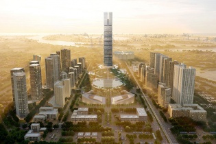 Tháp tài chính 108 tầng: Phương án của hãng kiến trúc Skidmore, Owings & Merrill (Hoa Kỳ) chinh phục Hội đồng thi tuyển