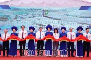 Nam Định: Khánh thành nhà máy sản xuất vải, tổng đầu tư 203 triệu USD